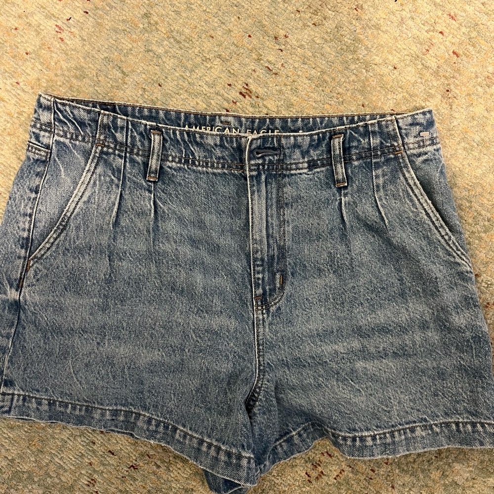 American Eagle Outfitters Blue Jean Shorts Casual Style